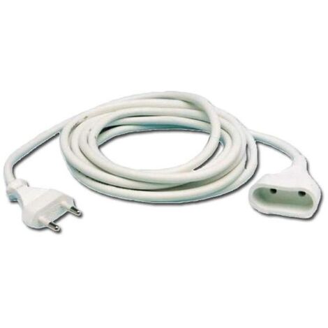 electricidad prolongador 2 mts cable manguera plana 2x1 bl 76305