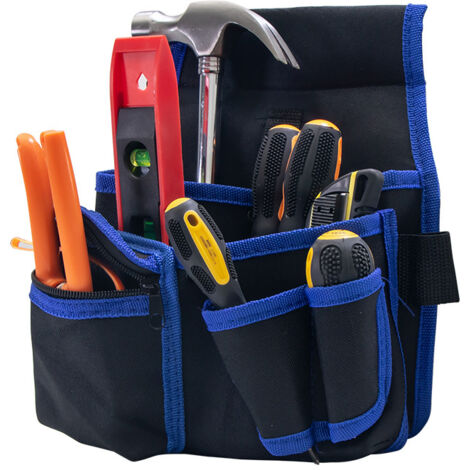 Électricien Porte-outils Sac à outils Sac de ceinture Électricien Mécanicien Porte-outils Sac de rangement 1pc Rouge