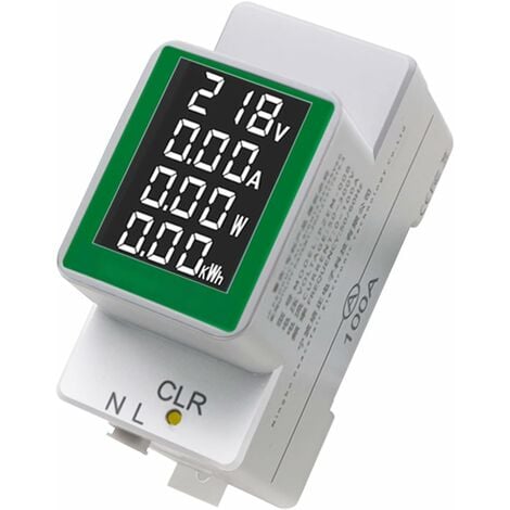 Electricity Meter Wattmeter Multimeter PZEM-008 Electricity Meter AC50-300V/100A Ammeter Digital Display Voltage Tester Wattmeter