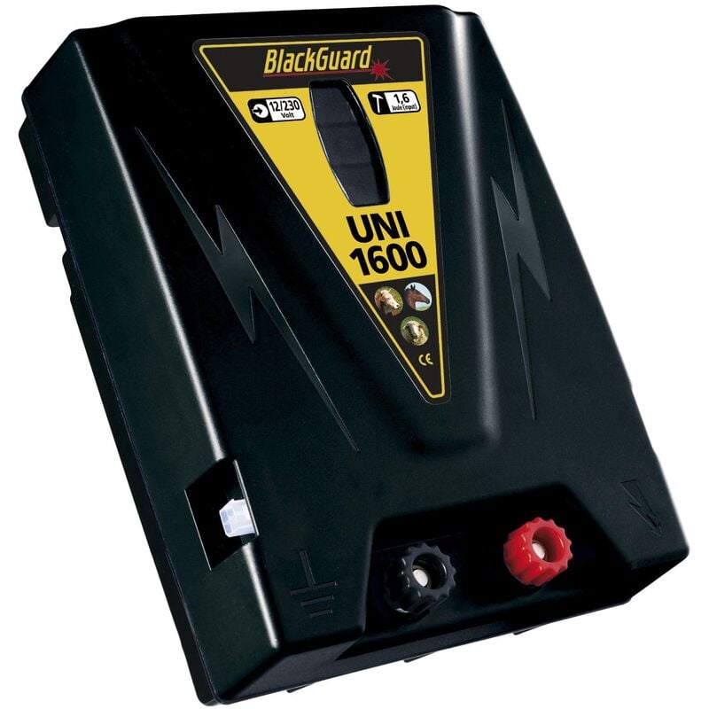 Blackguard - Électrificateur de clôture UNI 1600 avec protection contre les décharges profondes - batterie 12V / secteur 230 V