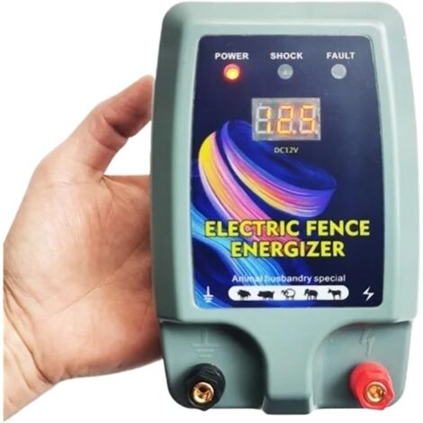 Electrificateur, conducteur et isolateur de clôture Clôture électrique pour bétail, Animaux, électrifica de clôture, Haute Puissance, 3 Modes d'alimentation pour élevage de volailles