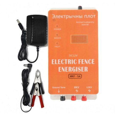 Électrificateur d'animaux de clôture électrique, impulsion haute puissance réglable pour ferme avicole