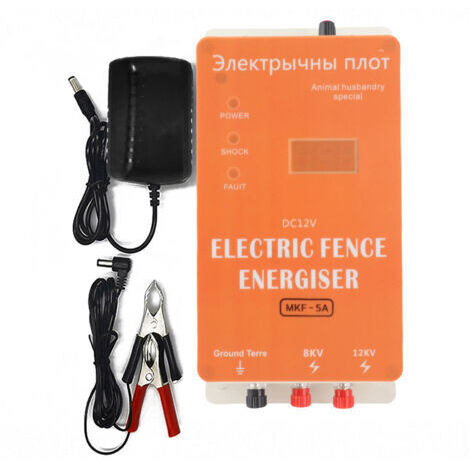 Électrificateur d'animaux de clôture électrique, impulsion haute puissance réglable pour ferme avicole