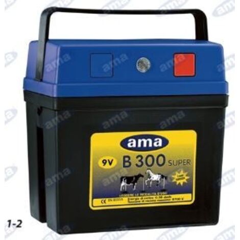 Electrificateur de ranch AMA B300 pour clôtures avec alimentation 9 V 36002