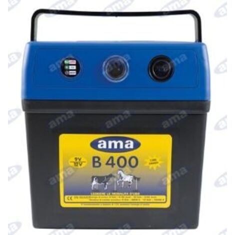 Electrificateur de ranch AMA B400 pour clôtures avec alimentation 9 ou 12 V 36013