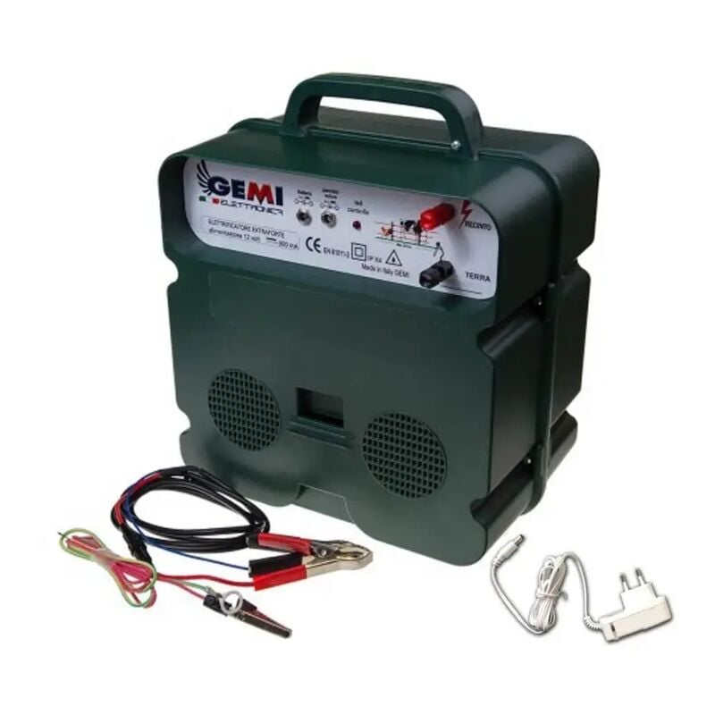 Electrificateur De Clôture Électrique 5 Km Double Alimentation (Batterie)12V / 220V Clôture Électrifiée B/12 Extrafort Pour Animaux Chevaux Chiens