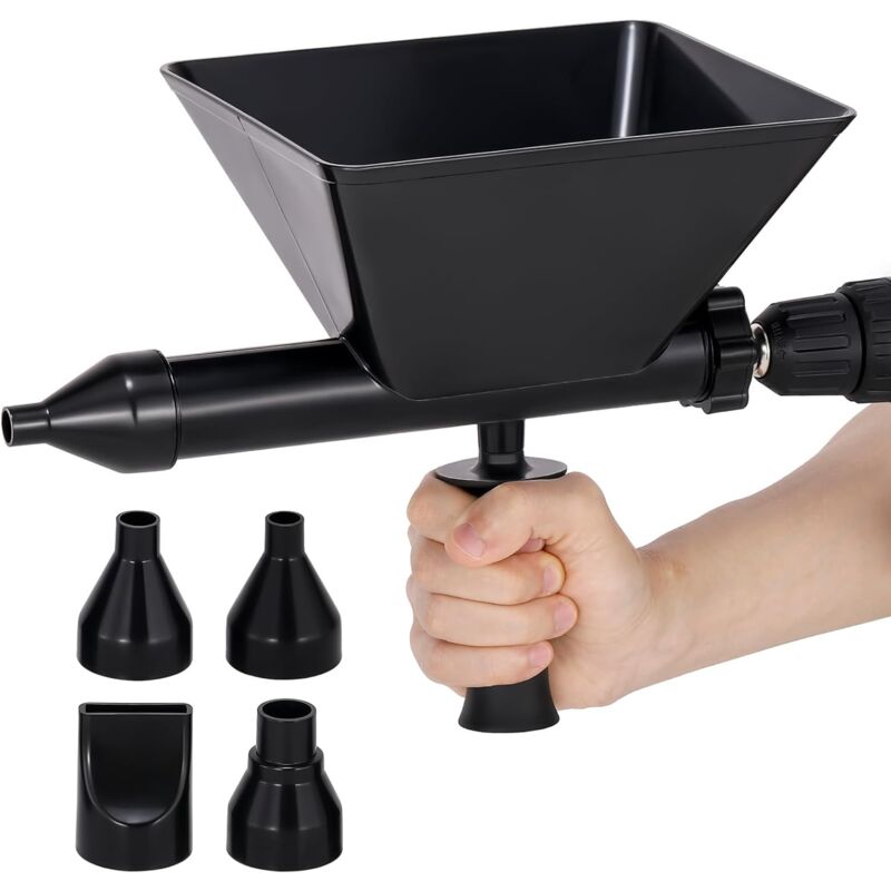 éLectrique à Jointoyeuse, Machine éLectrique En Acier Allié a Projeter Enduit Avec 4 Buses, Pistolets à Calfeutrer Portables, pour Portes, FenêTres,