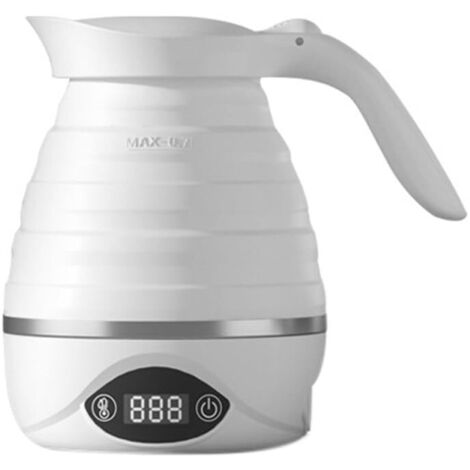 Électrique de Voyage Pliable, Petite Portable Pliable en Silicone de Qualité Alimentaire Adaptée au Café, au Thé, Prise UE