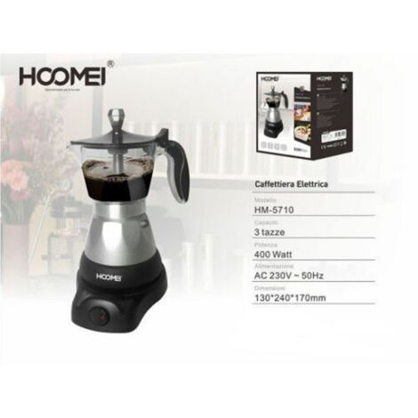 électrique Moka Caffects 400 Watt Pour 3 Macchina Coffee