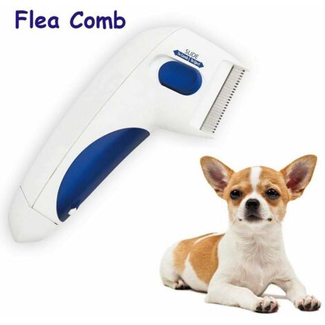 Électrique Pet Pellicules Nettoyage Peigne Chien Chien Chat Acarien Brosse De Nettoyage Brosse À Cheveux Outil De Beauté Pet Pratique Brosse Blanche