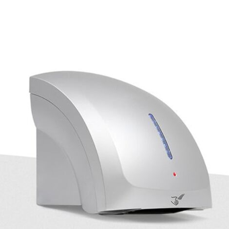 Électrique Sans Contact, Silencieux, Pour Salle De Bain, Usage Commercial, Domestique, Montage Mural, Idéal Pour Les Toilettes, Les Centres Commerciaux, Les Hôpitaux, Les Hôtels(Silver)