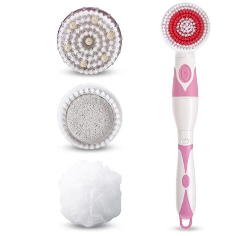 Électrique Spin Massage Douche Brosse Bain Spa Nettoyage Dos Étanche S