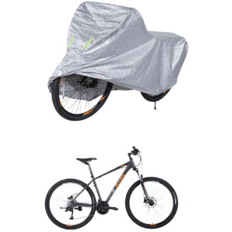 Électrique Universelle Housse De Vélo Imperméable Couverture Électrique Anti-Soleil Housse De Vélo Résistante Aux Intempéries Silver，20-22 pouces