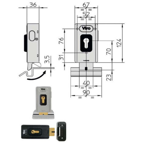 Electro cerradura App.Ferro V06 1.7918 Viro