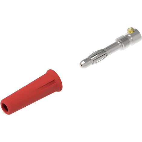 Electro PJP 1060-C-CD1-R Büschelstecker Stecker, gerade Stift-Ø: 4 mm Rot 1 St.