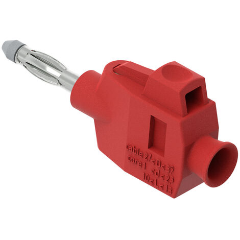 Electro PJP 1064-PRO-CD1-R Bananenstecker Stecker, gerade Stift-Ø: 4 mm Rot 1 St.