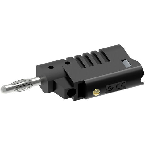 Electro PJP 1080-CD1-N Bananenstecker Stecker, gerade Stift-Ø: 4 mm Schwarz 1 St.