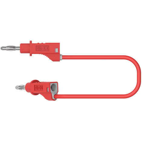 Electro PJP 2110-CD1-50R Messleitung Bananenstecker Bananenstecker 50 cm Rot 1 St.