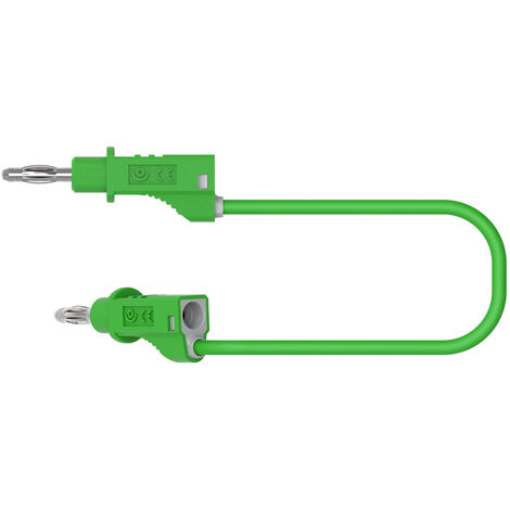 Electro PJP 2110-CD1-50V Messleitung Bananenstecker Bananenstecker 50 cm Grün 1 St.