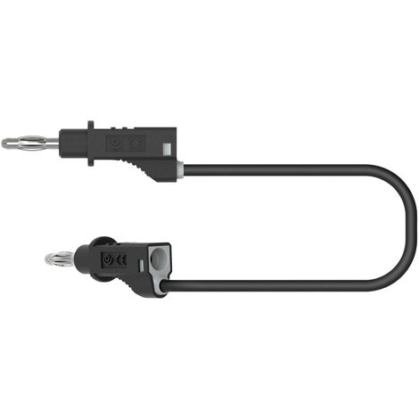 Electro PJP 2117-CD1-50N Messleitung Bananenstecker Bananenstecker 50 cm Schwarz 1 St.