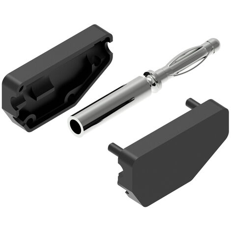 Electro PJP 215-CD1-N Bananenstecker Stecker, gerade Stift-Ø: 2 mm Schwarz 1 St.