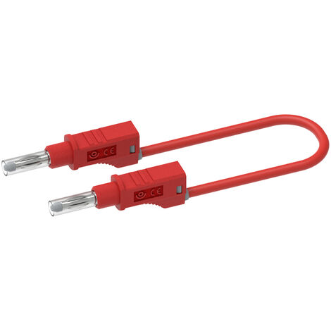 Electro PJP 2217/600V-CD1-100R Messleitung Bananenstecker Bananenstecker 1.00 m Rot 1 St.