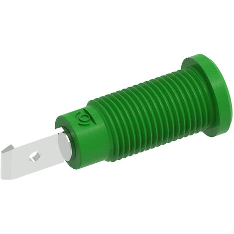 Electro PJP 228-2-I-CD1-V Sicherheits-Einbaubuchse   Grün 1 St.