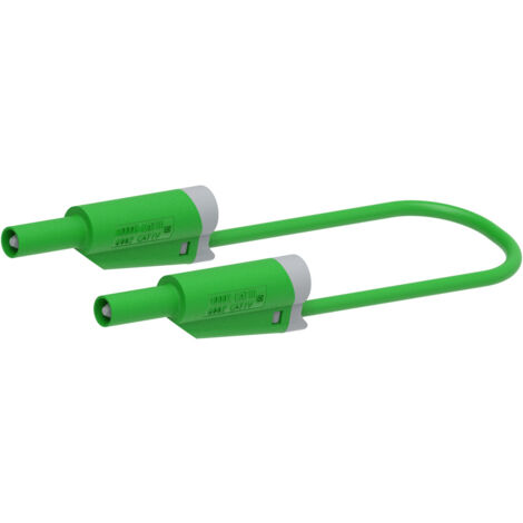 Electro PJP 2710-IEC-CD1-50V Messleitung Lamellenstecker 4 mm Lamellenstecker 4 mm 50 cm Grün 1 St.