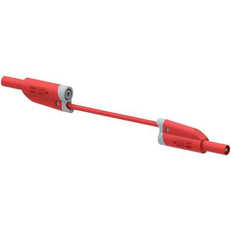 Electro PJP 2717-IEC-CD1-100R Messleitung Lamellenstecker 4 mm Lamellenstecker 4 mm 1.00 m Rot 1 St.