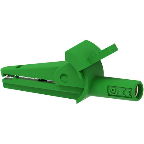 Electro PJP 5002-IEC-d4-CD1-V Krokodilklemme Grün Klemmbereich max.: 9 mm Länge: 51 mm 1 St.