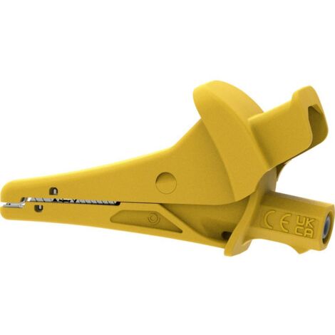 Electro PJP 5104-IEC-CD1-J Pince crocodile jaune Plage de serrage max.: 25 mm Longueur: 91 mm 1 pc(s)