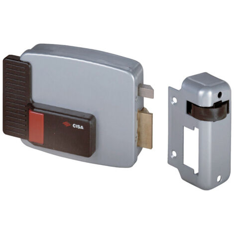 Electro-serrure à boutondroite tirant 50mm axe 60mm - CISA - 11611 61 1
