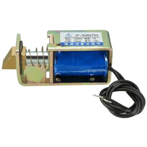 Électroaimant CC 6V 12V 24V Type push-pull Course 10mm Aimants solénoïdes-DC12V-