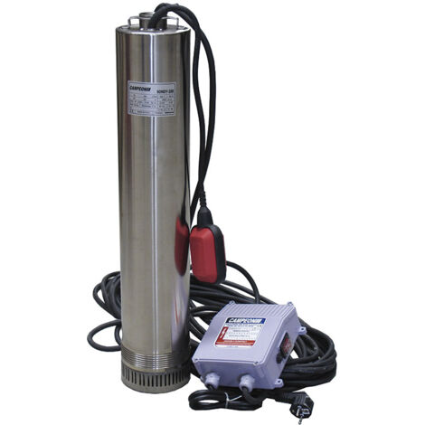Electrobomba sumergible 5" SONDY-150 – Potencia 1.5HP – Caudal 3000L/h – Altura máxima de reflujo 10m – Ehlis