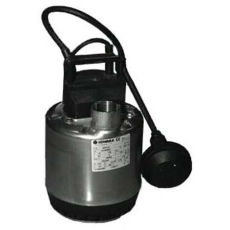 Electrobomba para aguas sucias 0.4 hp en acero inoxidable Lowara DOC 3/A