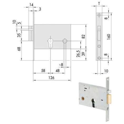 Electrocerrojo Inf. Fasce Izq. 14010-60-2 Cisa