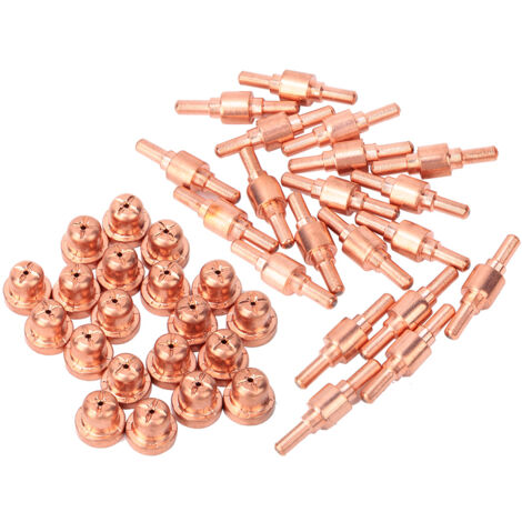 Électrode, Buse à Plasma Stable 40 Pièces Embouts D'électrode à Plasma Buse Consommables D'électrode étendus avec 20 X électrodes 20 X Buse pour Torche à Plasma PT31 LGK40