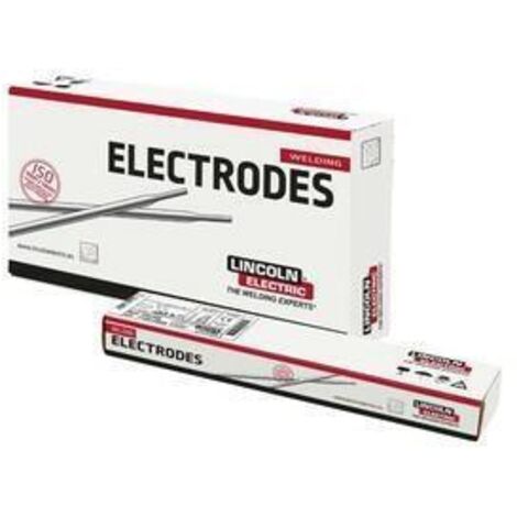 Electrode de soudage Lincoln Arosta 316L, 3.2 mm, 120 pièces (4.2 kg), pour aciers inoxydables, enrobage de base, haute résistance à la corrosion.