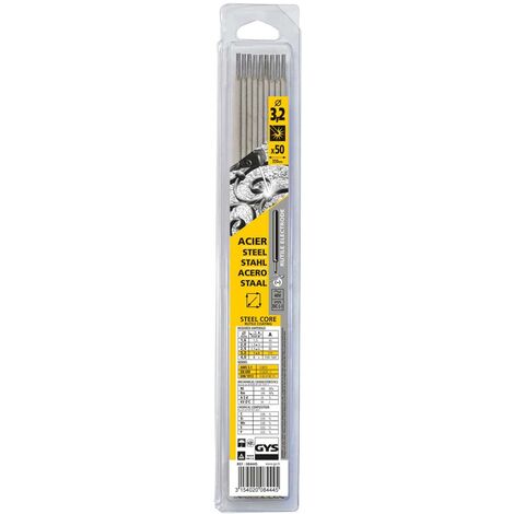 Blister de 50 électrodes GYS rutiles Ø 3.2 mm - 084445