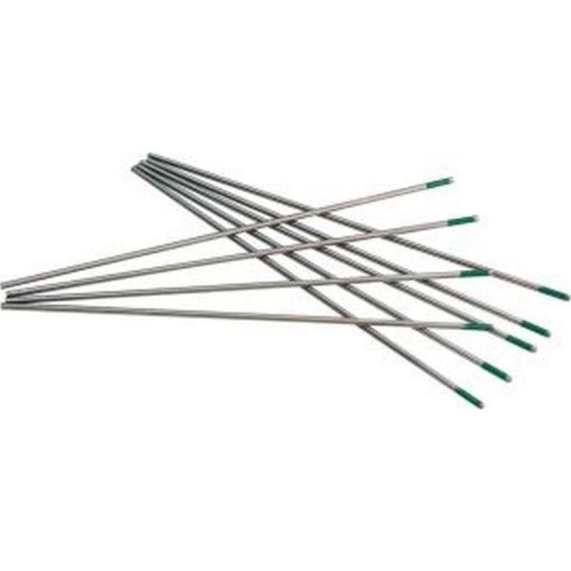 FP - Electrode en tungstène couleur verte, ø : 1,6 mm (Par 10)