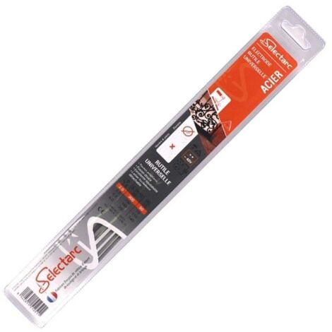 Baguettes soudure acier 3.2mm lot de 8 - longueur 350mm Selectarc