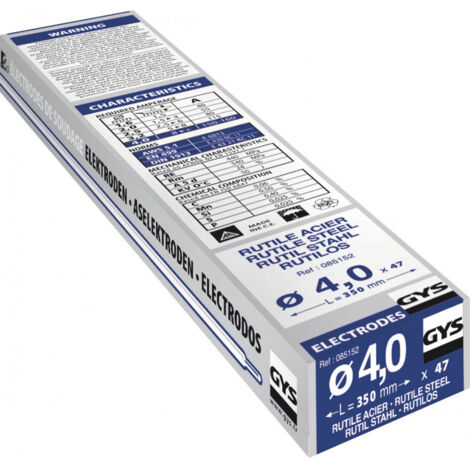 Electrode traditionnelle acier rutile bg 47 4