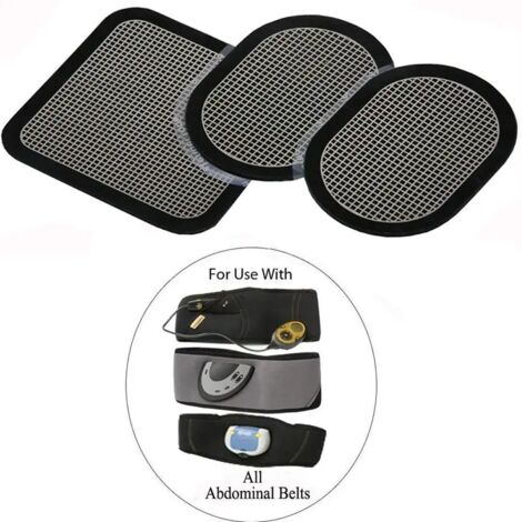 Électrodes de remplacement en gel pour stimulateur musculaire électrique EMS, acupuncture, massage abdominal avec appareil d'entraînement abdominal03530-AquaForge