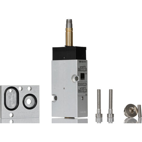 Electrodistributeur pneumatique RS PRO serie MNH fonction 5/2, Bobine/Ressort, G 1/4, 12 V dc, 24 V dc, 110 V ac, 230 V ( Prix pour 1 )
