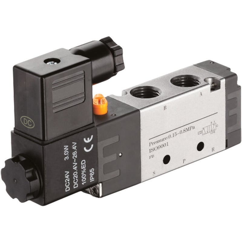 Electrodistributeur pneumatique Rs Pro serie rv fonction 5/2, Assistée, g 1/4 ( Prix pour 1 )
