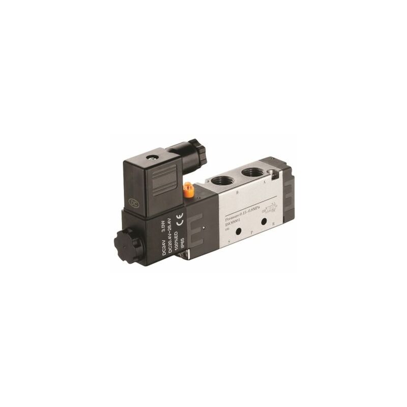 Electrodistributeur pneumatique Rs Pro serie rv fonction 5/2, Bobine/Ressort, g 1/8 ( Prix pour 1 )