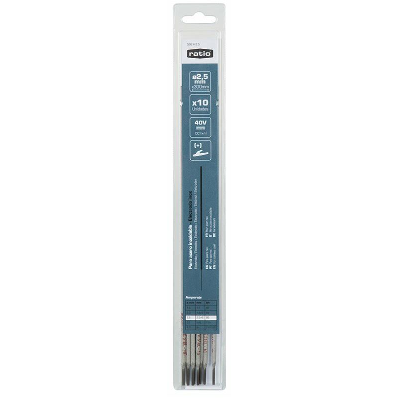 

ELECTRODO INOX. 2,5MM. 10 UDAD. - Ratio