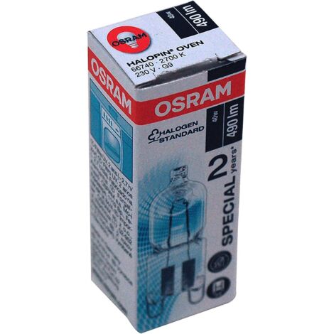 Electrolux – Ampoule halogène G9 40W 230V – Compatible avec plusieurs marques de fours et cuisinières – Remplacement optimal pour éclairage intérieur - 824610747