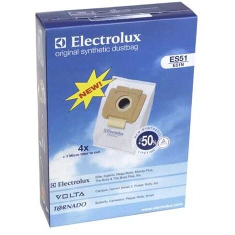 Electrolux - bolsa para aspiradora -es51-stofzuigerzak-synth. 4 piezas + 1 micro filtro - 9002565449 - 7321420620689