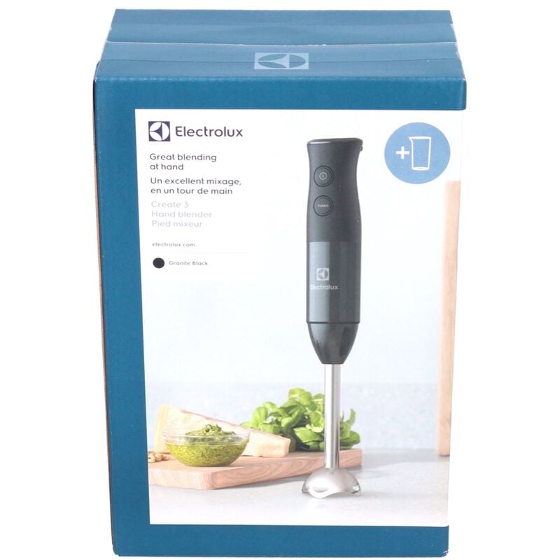 Sonstige - Electrolux E3HB1-4GG Stabmixer 400 w schwarz + 600 ml Messbecher ( 910 003 628 )